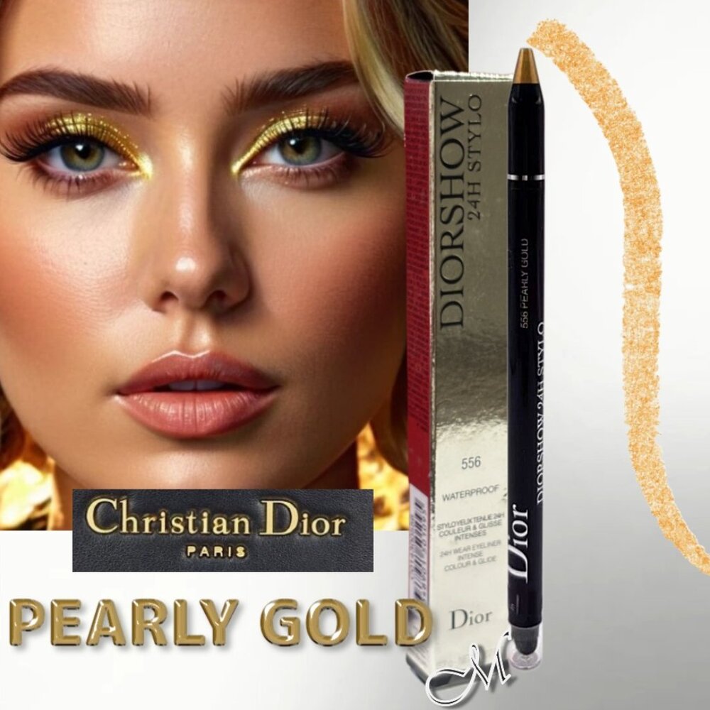 Christian Dior Diorshow 24H Stylo Waterproof Eyeliner* ~ 556 Pearly Gold NIB